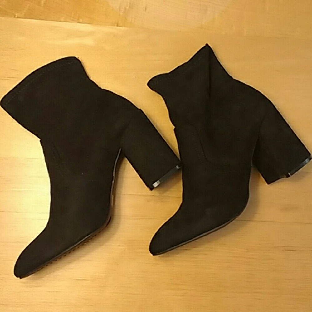 🆕 Qupid - Black Sock Boot - Mariko-06